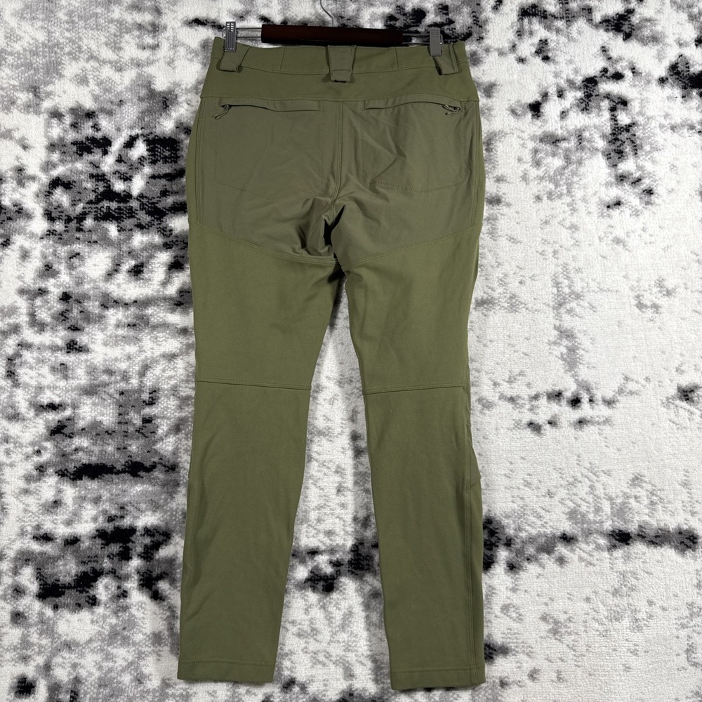 Duluth Trading Hardchore Tech Skinny Pants Womens 6 Green Stretch Garden Hike - Picture 2 of 13